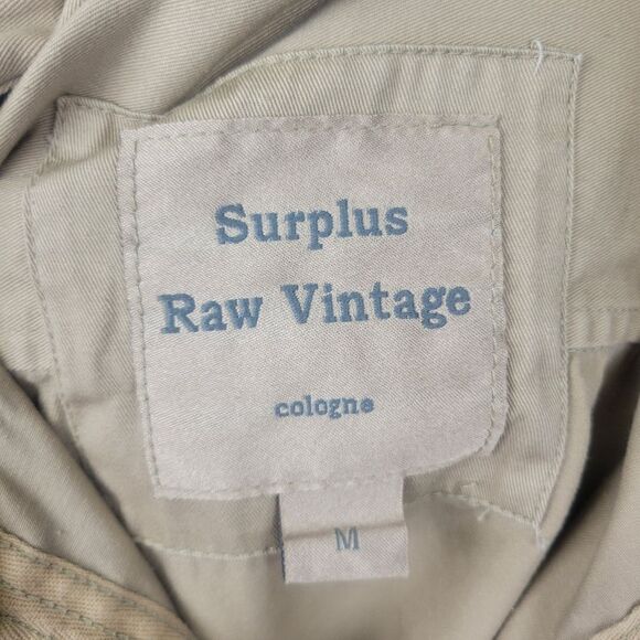 Surplus Raw Vintage Military Distressed Long Sleeve Button Down Shirt Khaki Med - Picture 6 of 8